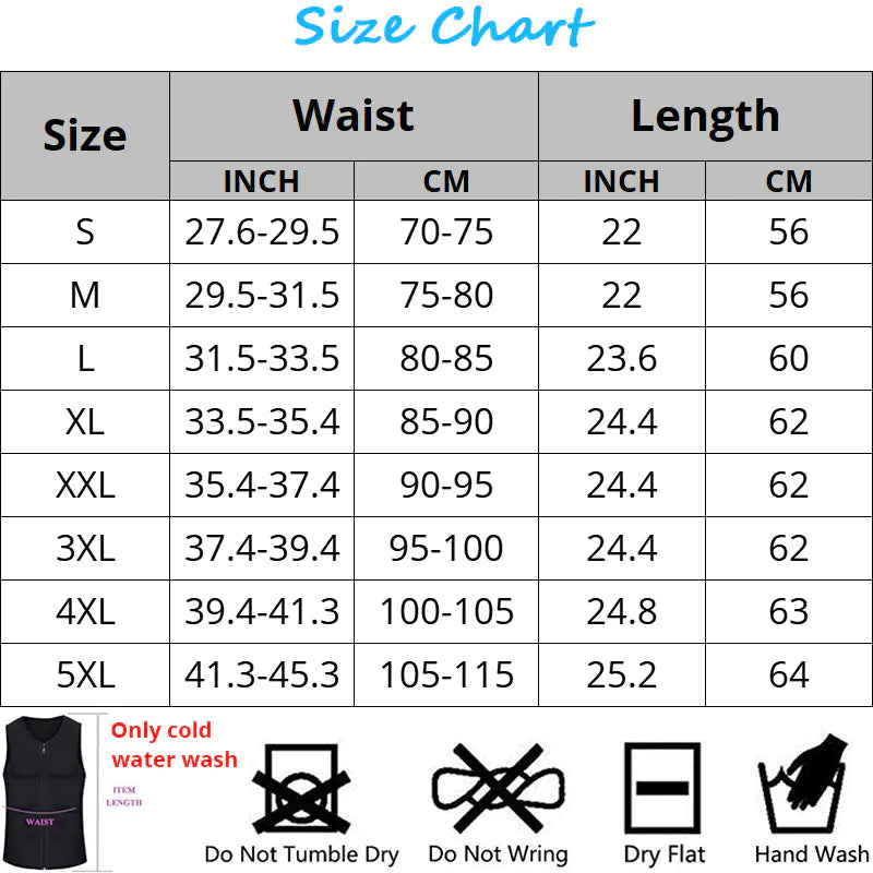 Men's Neoprene Waist Slimming Vest