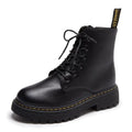 Women's British-style Martin boots with a chunky sole