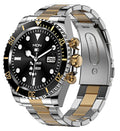Smartwatch for Android phones, answer and make calls, send SMS messages, and set reminders. Smartwatch compatible with iPhone, Bluetooth. Stainless steel fitness watch. Smartwatches for men.