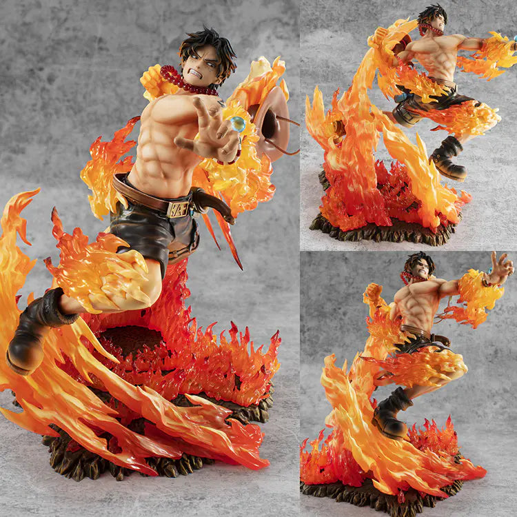 Figuras de acción One Piece POP MAX Ace y Zoro (15.º aniversario)