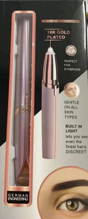 Rechargeable eyebrow trimmer