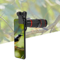 Cell phone camera lens, 20X long focus zoom telephoto lens with clip for smartphone, tablet, PC for sporting events, concerts and bird watching.