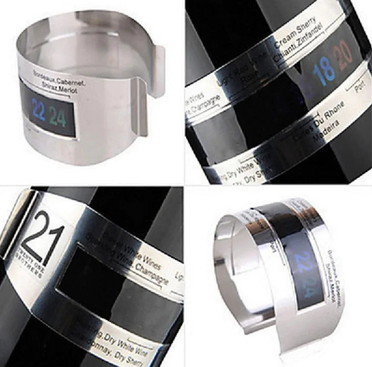 Temperature sensor and thermometer for wine