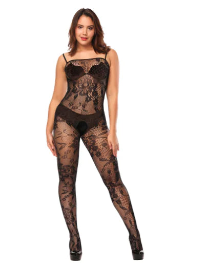 Body de mujer sexy tipo camisetilla con abertura en la entrepierna