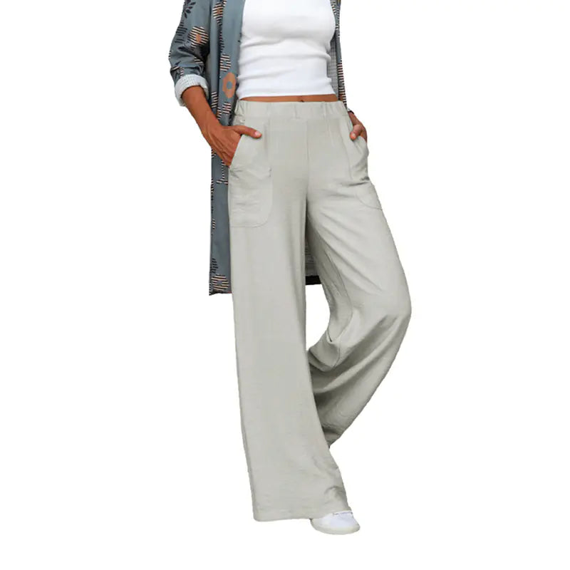 Pantalones casuales de mujer de talla grande de otoño e invierno