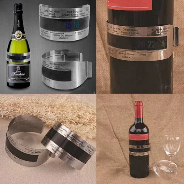 Temperature sensor and thermometer for wine