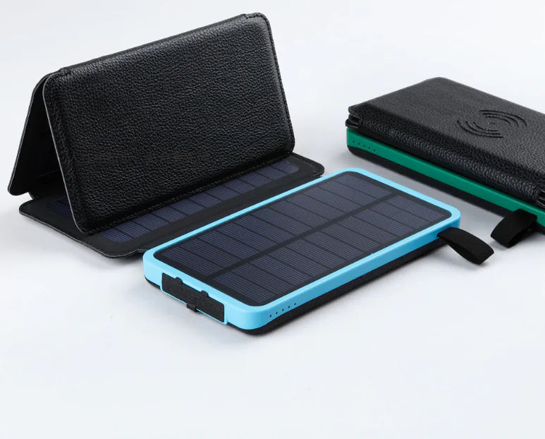Banco de energía solar plegable de 4 paneles, 10000 mAh
