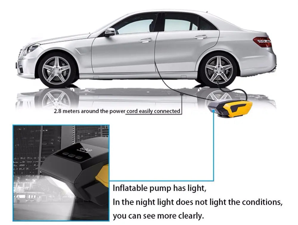 Inflador eléctrico de bomba de aire para coche