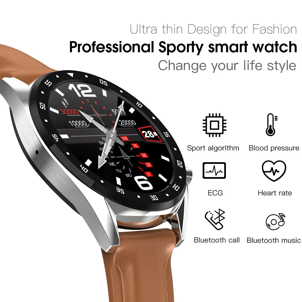 Pulsera Inteligente L7 con Monitoreo de Ritmo Cardíaco y ECG