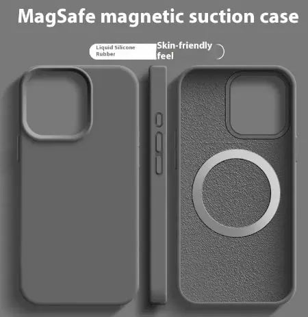 Funda magnética de silicona líquida Magsafe para iPhone