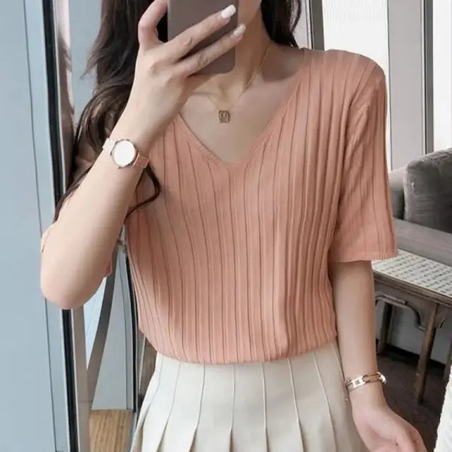 Camiseta de verano de corte holgado