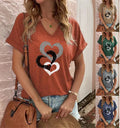 Camisetas cortas en V para mujer