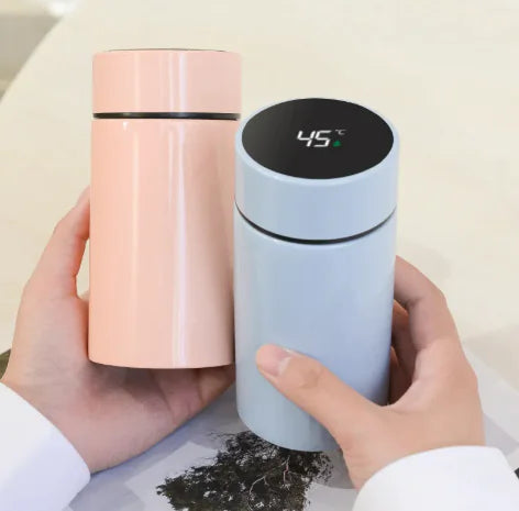 Electronic stainless steel thermal mug