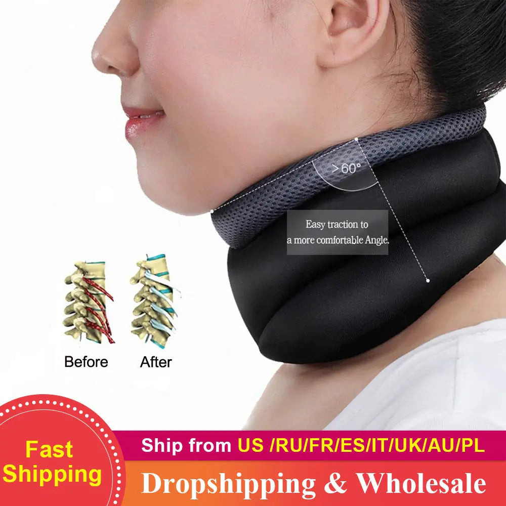 Magnetic neck support strap for cervical correction