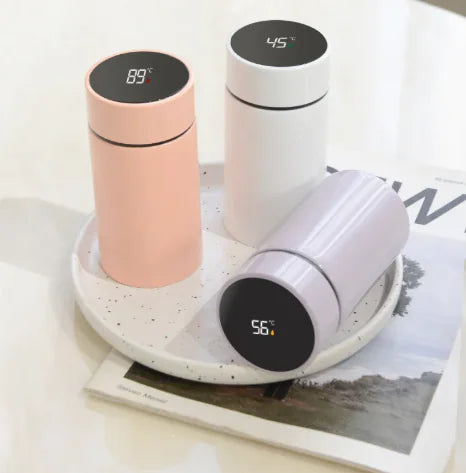 Electronic stainless steel thermal mug