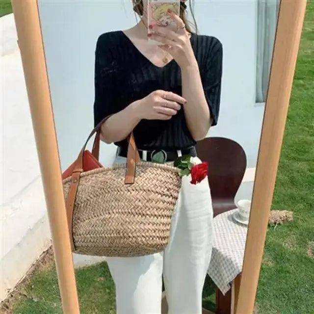 Camiseta de verano de corte holgado