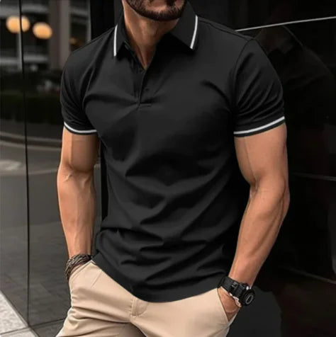 Camiseta Polo Casual de Hombre con Cuello
