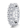 Anillo de plata de ley con simulante de diamante de alto carbono - Vant
