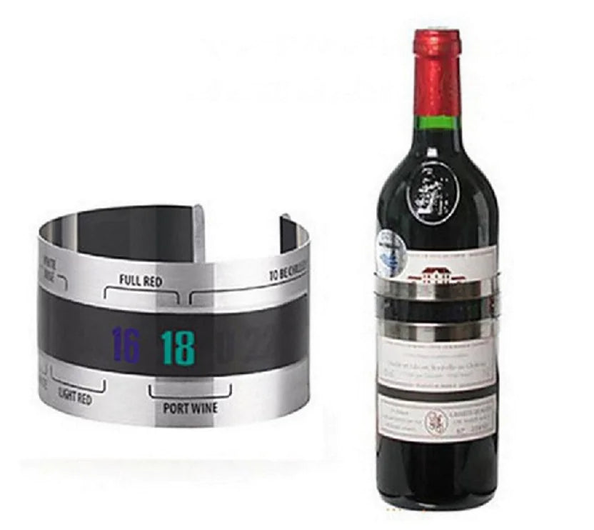 Temperature sensor and thermometer for wine