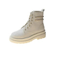 Botas Martin blancas para mujer - Estilo británico con tacón grueso - Vant