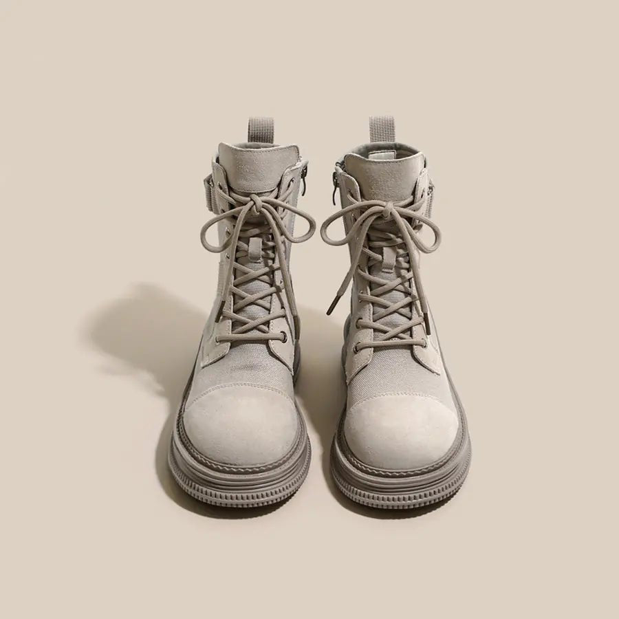 Botas Martin de suela gruesa estilo británico para mujer - Vant