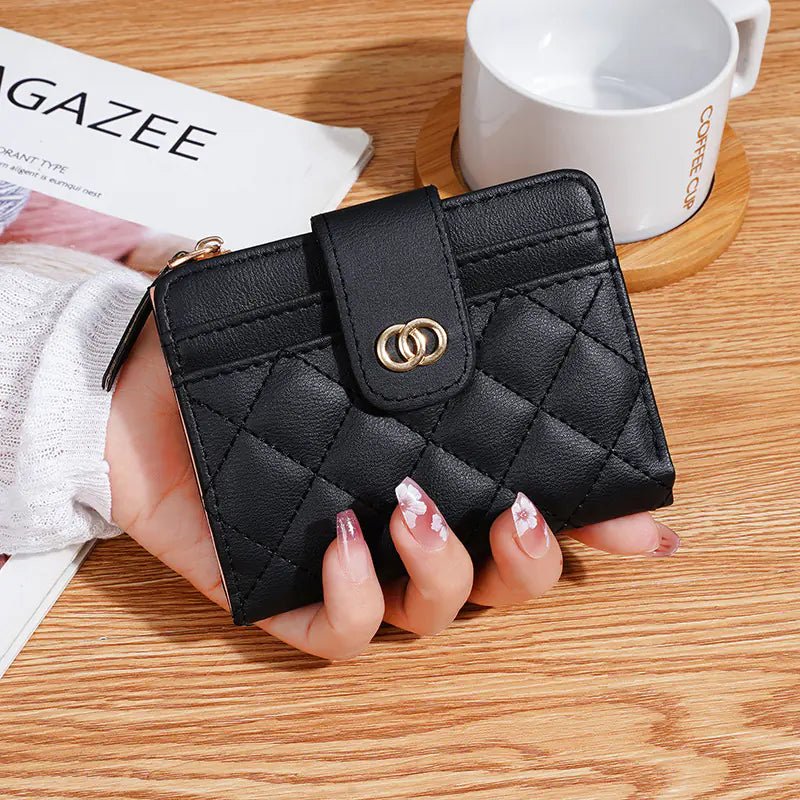Cartera clásica de mujer con bordado y monedero - Vant