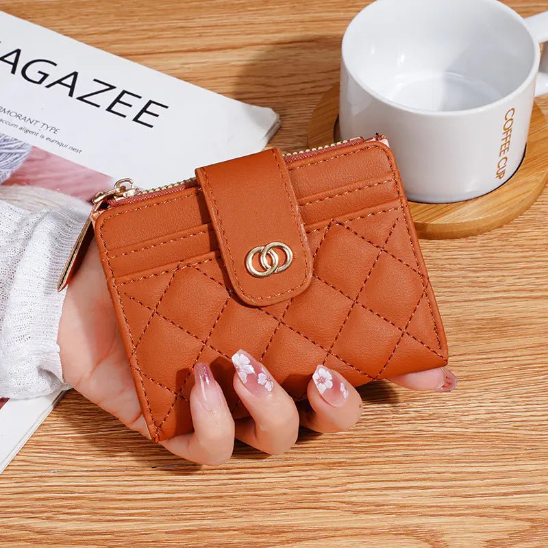 Cartera clásica de mujer con bordado y monedero - Vant