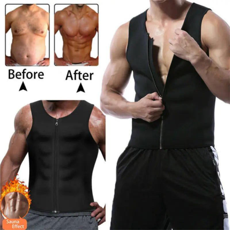 Chaleco de neopreno para adelgazar la cintura para hombre - Vant