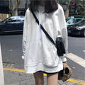 Chaqueta holgada con capucha para mujer - Suéter de manga larga - Vant