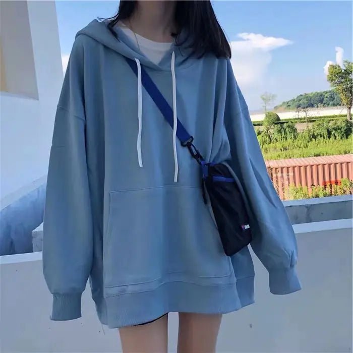 Chaqueta holgada con capucha para mujer - Suéter de manga larga - Vant