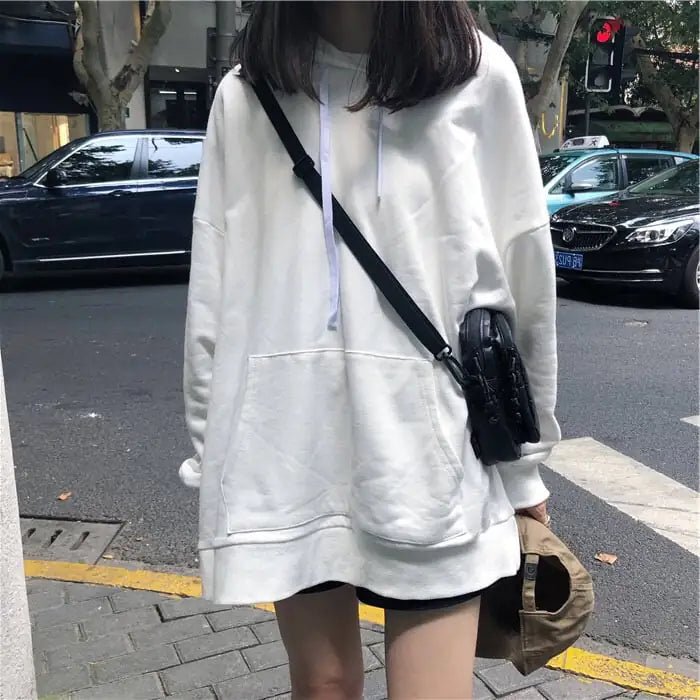 Chaqueta holgada con capucha para mujer - Suéter de manga larga - Vant