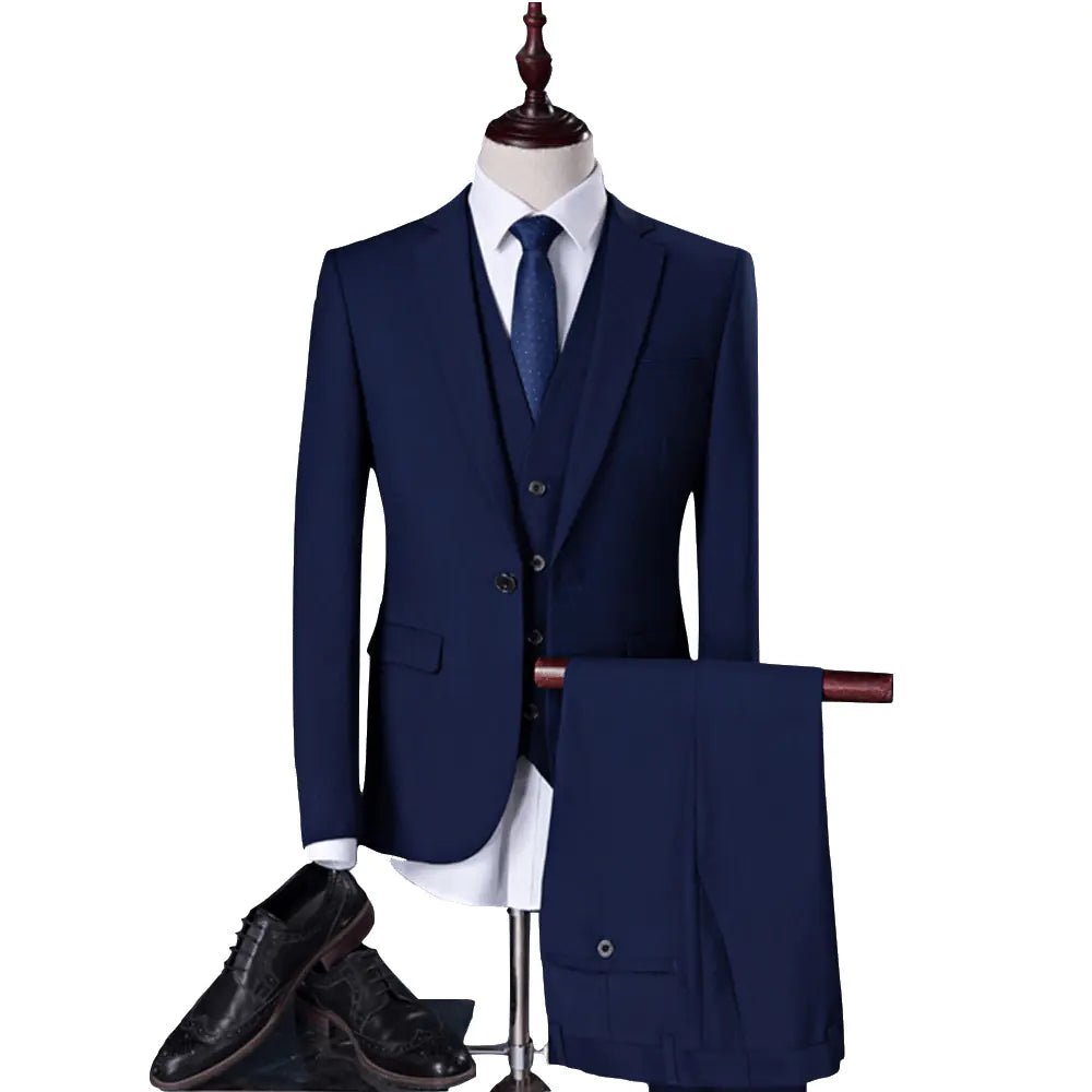 Conjunto de traje de hombre de corte slim y color sólido para bodas - Vant
