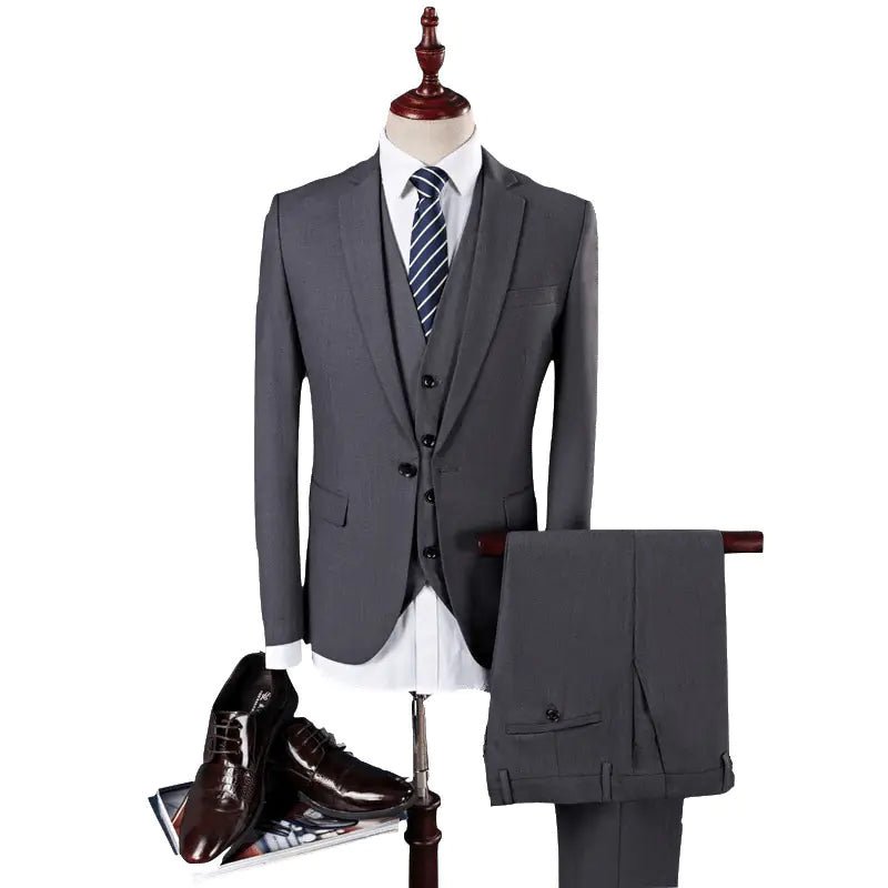 Conjunto de traje de hombre de corte slim y color sólido para bodas - Vant