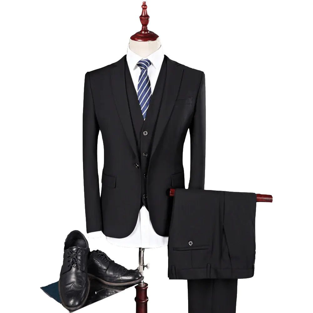 Conjunto de traje de hombre de corte slim y color sólido para bodas - Vant