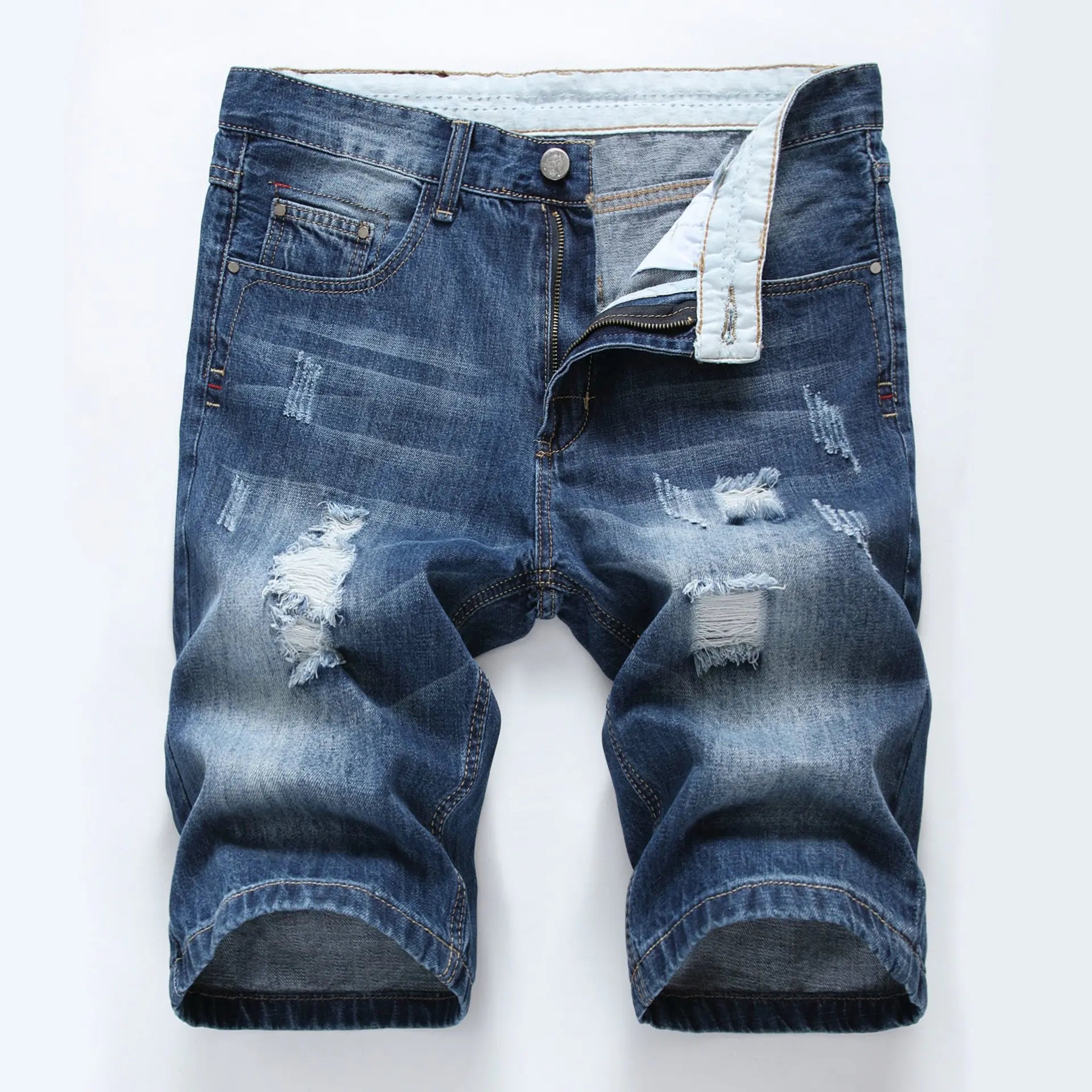 Pantalones cortos vaqueros de moda casual para hombre