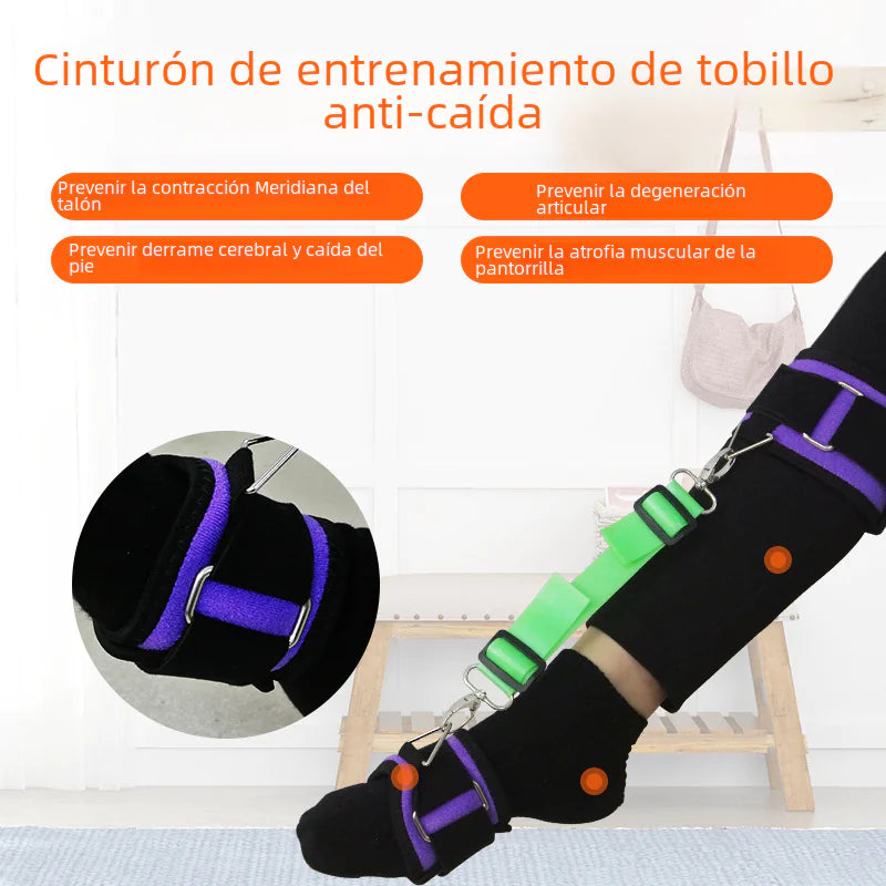 Elastic rehabilitation band for foot with support