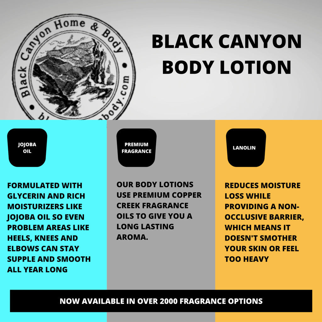 Black Canyon Luxury Body Lotion with Acai, Magnolia &amp; Jasmine Scent, Lanolin &amp; Jojoba Oil, 16 oz (2 Pack)