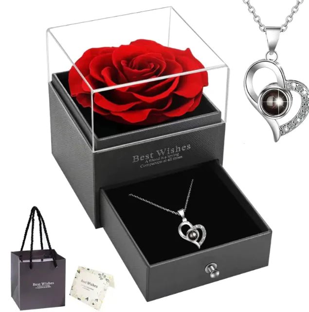 Juego de joyería de plata esterlina con forma de corazón - Vant