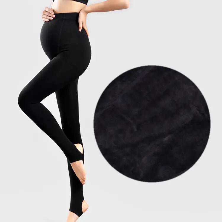Leggings de maternidad cálidos de talla grande para otoño/invierno - Vant