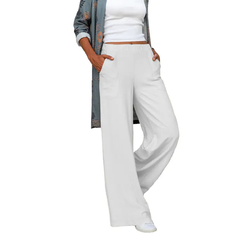 Pantalones casuales de mujer de talla grande de otoño e invierno
