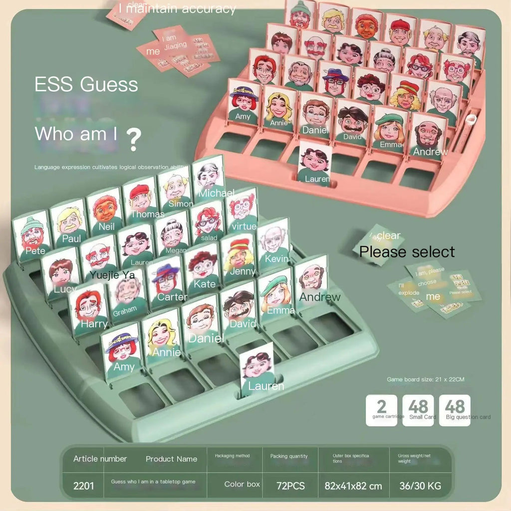 Quién es quién ? Juego de mesa familiar - Vant