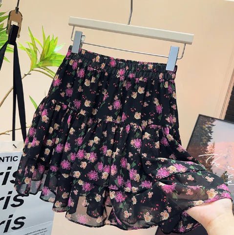 Shorts anchos con estampado floral y cintura elástica - Vant