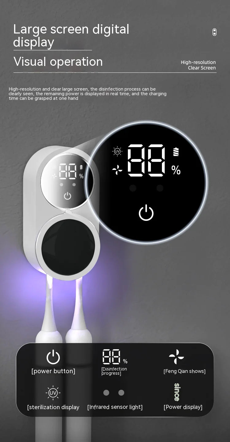 Máquina desinfectante UV PureBrush para cepillos dentales