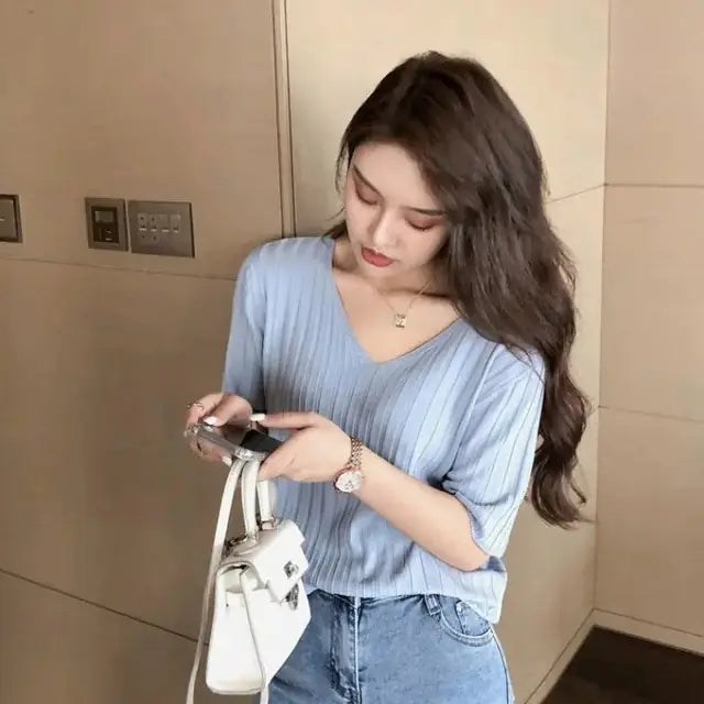 Camiseta de verano de corte holgado