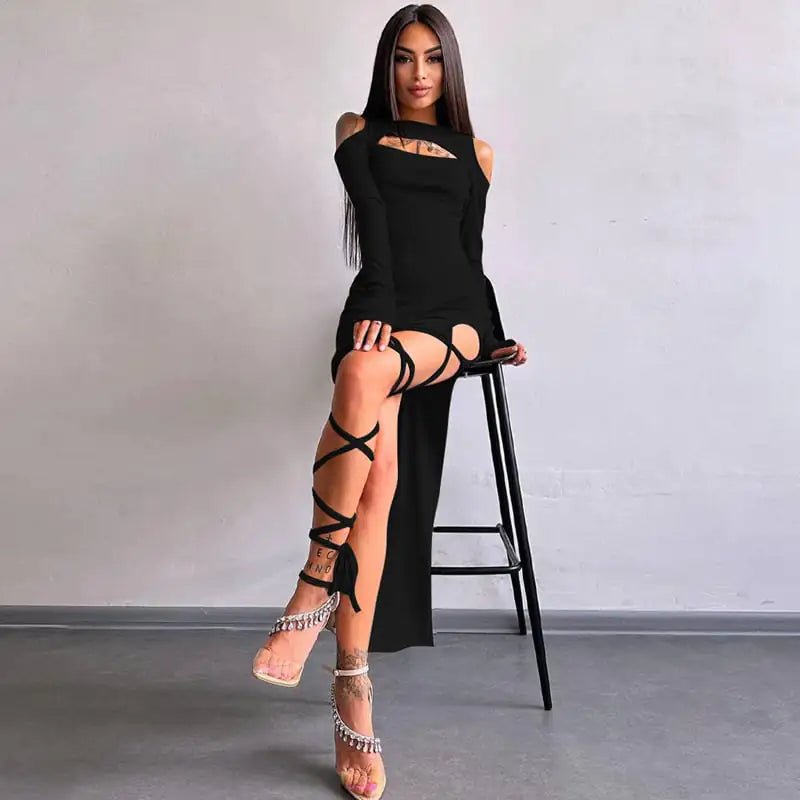 Vestido con Corte y Manga Larga - Vant