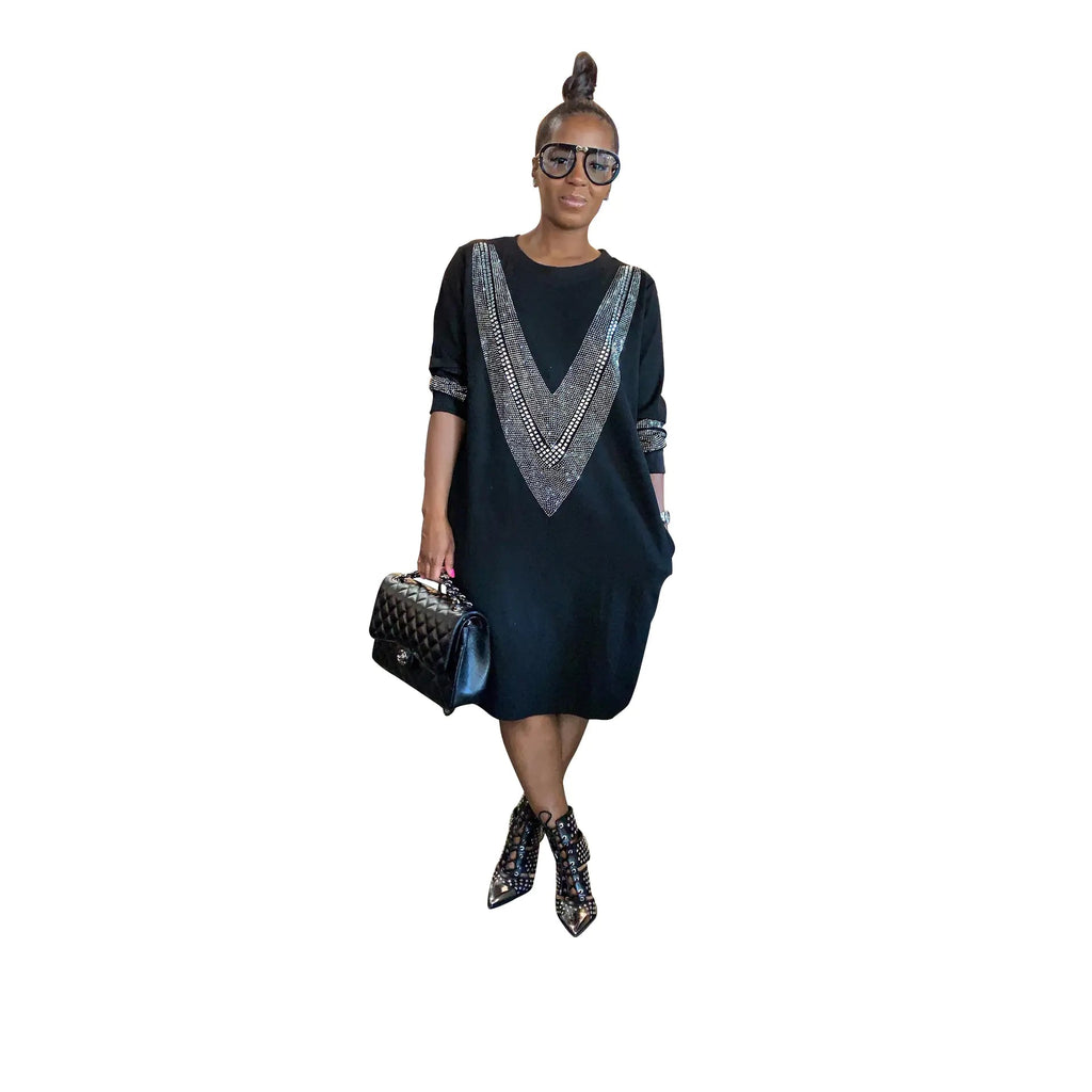 Vestido holgado informal de mujer para otoño/invierno - Vant