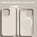 Funda magnética de silicona líquida Magsafe para iPhone