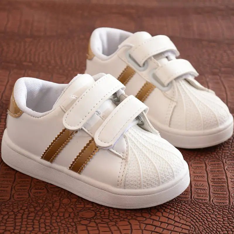 Zapatillas deportivas blancas con punta de goma para niños - Vant